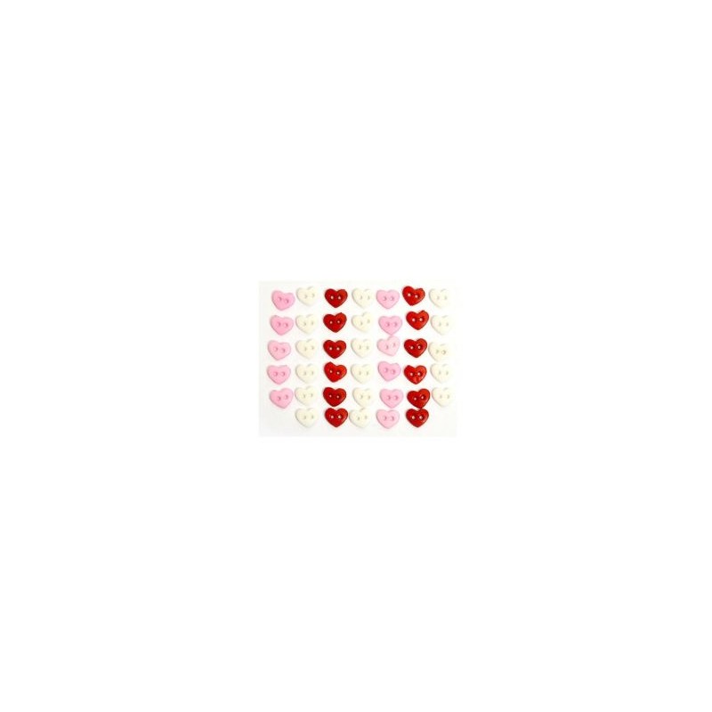 Botones Decorativos Mini Corazones