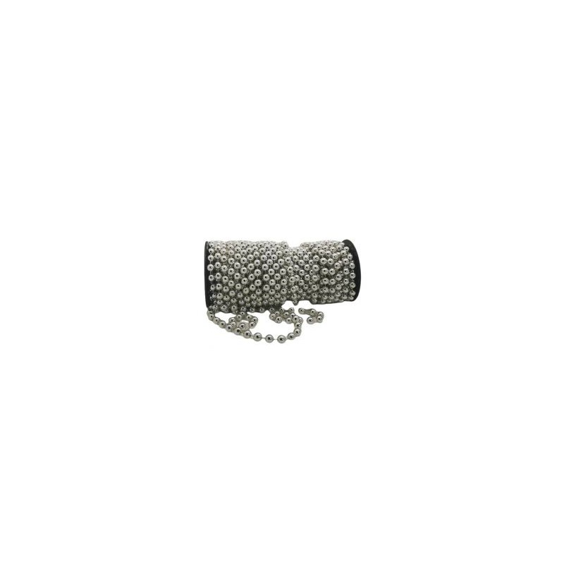 Perla En Rollo Plata Metálica #10