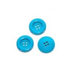 Botón Para Costura Y Manualidades Azul Turquesa #36 23 mm Mod.10225-36