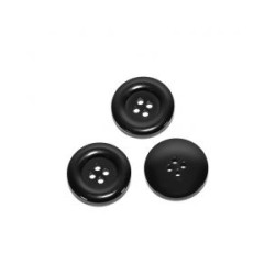 Botón Para Costura Y Manualidades Negro #36 23 mm Mod.10225-36