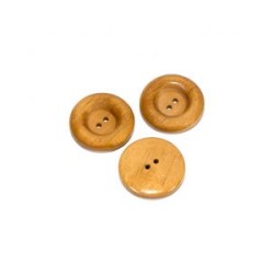 Botón De Madera Natural #54 13 mm Mod.70552