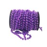 Perla En Rollo Morado Facetada Metálica