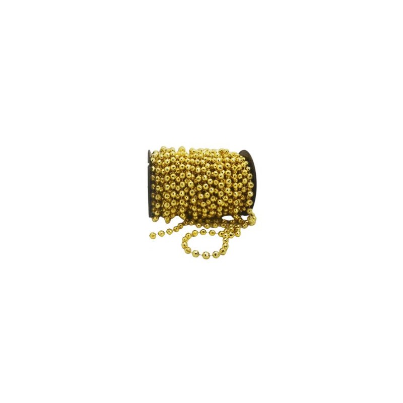 Perla En Rollo Oro Facetada Metálica