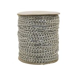 Cadena De Aluminio Plata L1631