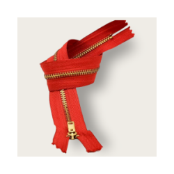 Cierre Metálico Rojo 35 cm