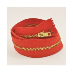 Cierre Metálico Rojo 45 cm