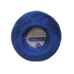 Hilo Crochet #20 color Azul Rey Caja de 12 pzs