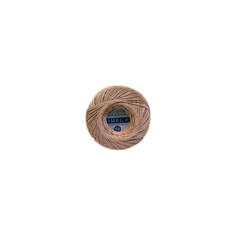 Hilo Crochet #10 color Beige Caja de 12 pzs