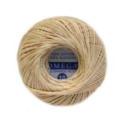 Hilo Crochet #10 color Manta Caja de 12 pzs
