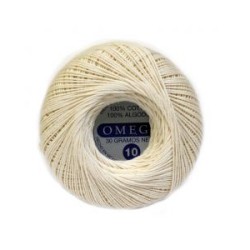 Hilo Crochet #10 color Crudo Caja de 12 pzs
