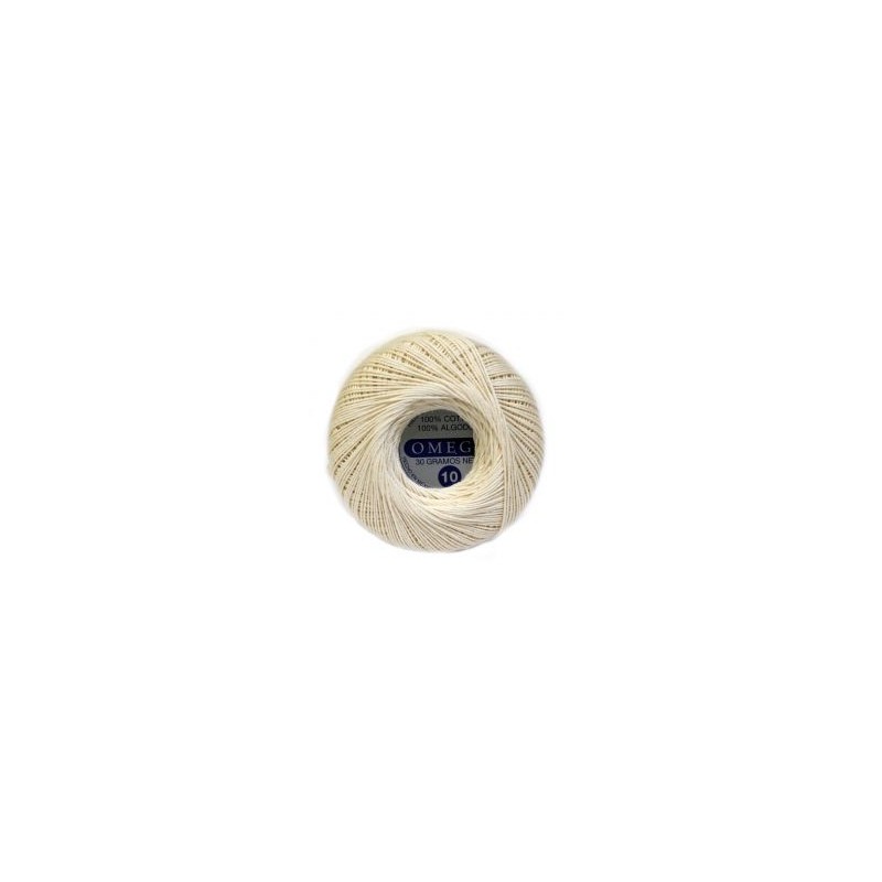 Hilo Crochet #10 color Crudo Caja de 12 pzs