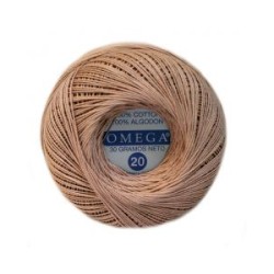 Hilo Crochet #20 color Beige Caja de 12 pzs