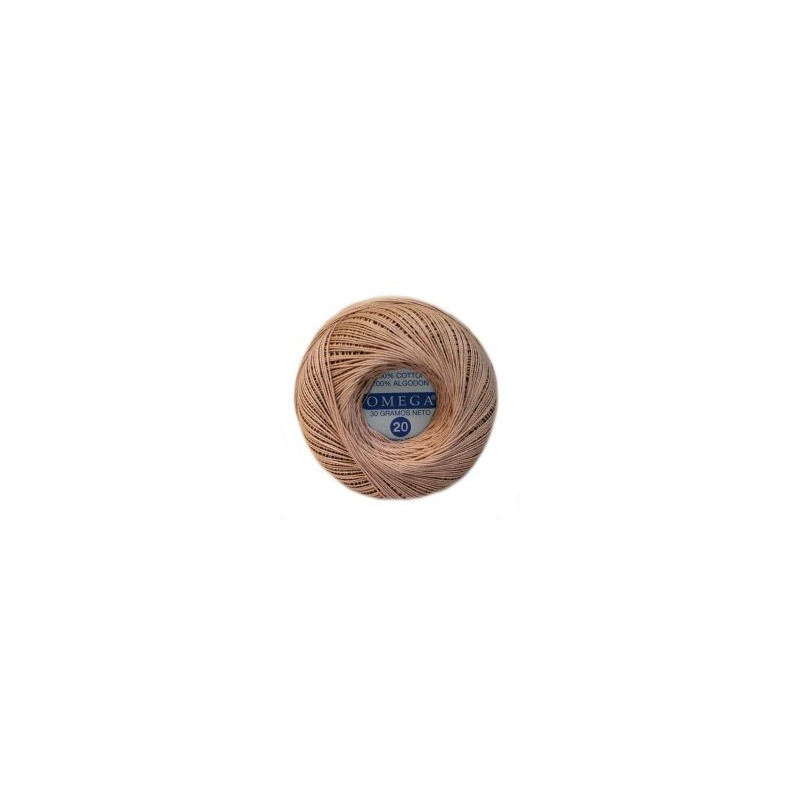 Hilo Crochet #20 color Beige Caja de 12 pzs