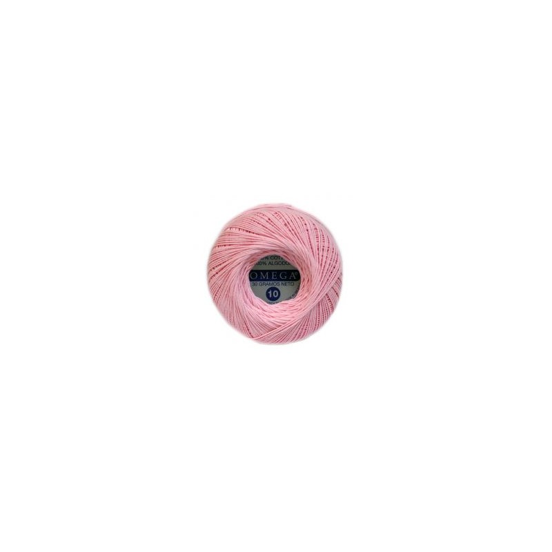 Hilo Crochet #10 color Rosa Caja de 12 pzs