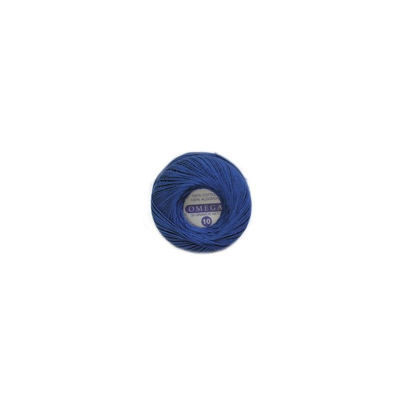 Hilo Crochet #10 color Azul Rey Caja de 12 pzs