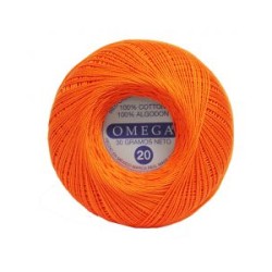 Hilo Crochet #20 color Naranja Caja de 12 pzs