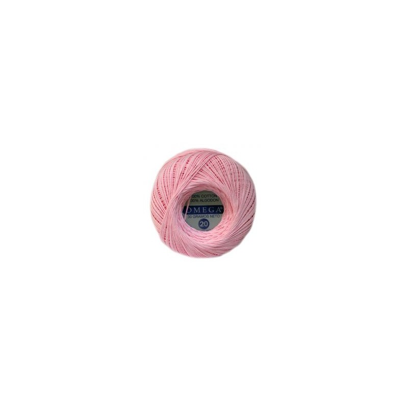 Hilo Crochet #20 color Rosa Caja de 12 pzs