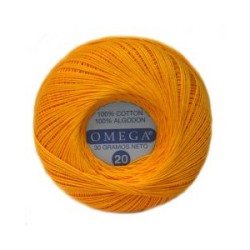 Hilo Crochet #20 color Amarillo Mango Caja de 12 pzs