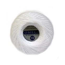 Hilo Crochet #10 color Blanco Caja de 12 pzs