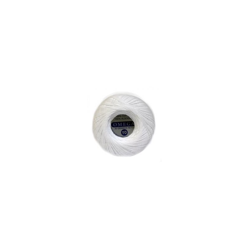 Hilo Crochet #10 color Blanco Caja de 12 pzs