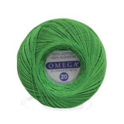 Hilo Crochet #20 color Verde Bandera Caja de 12 pzs