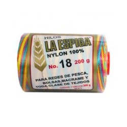 Hilo Nylon #18 color Matizado Festin Paquete de 4 pzs