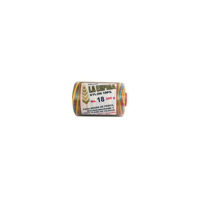 Hilo Nylon #18 color Matizado Festin Paquete de 4 pzs