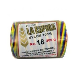 Hilo Nylon #18 color Matizado Multicolor Paquete de 4 pzs