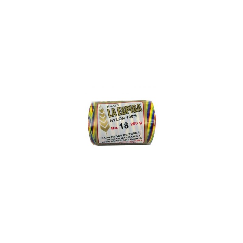 Hilo Nylon #18 color Matizado Multicolor Paquete de 4 pzs