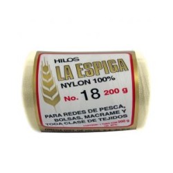 Hilo Nylon #18 color Manta Paquete de 4 pzs