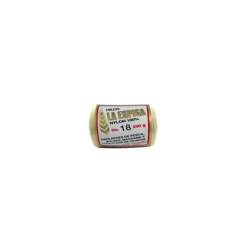 Hilo Nylon #18 color Manta Paquete de 4 pzs