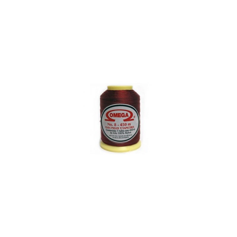 Hilo Nylon #8 color Vino Paquete de 12 pzs