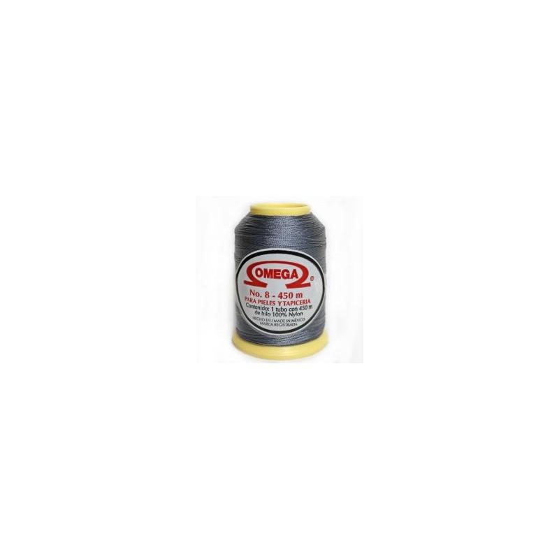 Hilo Nylon #8 color Gris Obscuro Paquete de 12 pzs