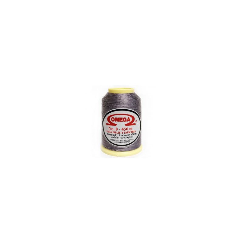 Hilo Nylon #8 color Gris Medio Paquete de 12 pzs