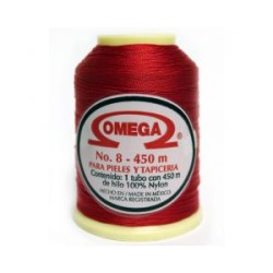 Hilo Nylon #8 color Rojo Paquete de 12 pzs