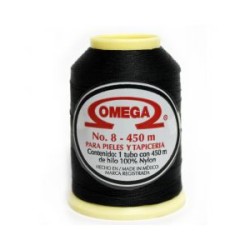 Hilo Nylon #8 color Negro Paquete de 12 pzs