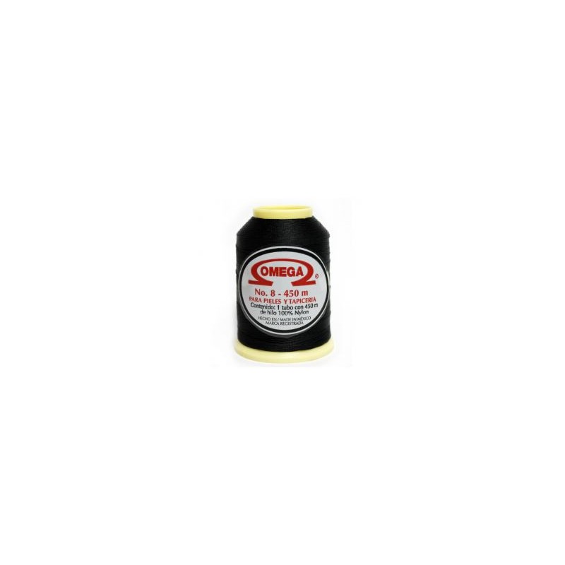 Hilo Nylon #8 color Negro Paquete de 12 pzs