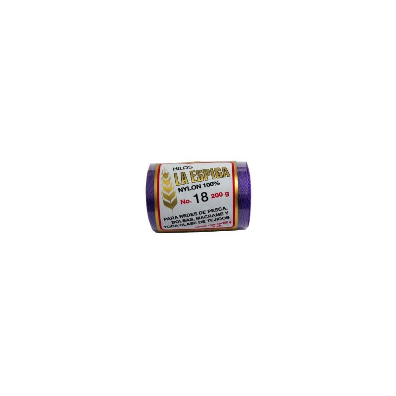 Hilo Nylon #9 color Morado Paquete de 4 pzs