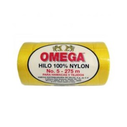 Hilo Nylon #5 color Amarillo Oro Paquete de 6 pzs