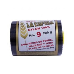Hilo Nylon #9 color Azul Marino Paquete de 4 pzs