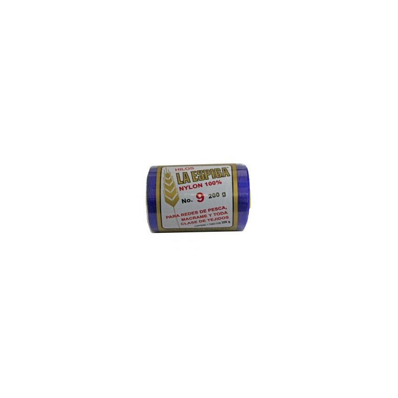 Hilo Nylon #9 color Azul Rey Paquete de 4 pzs