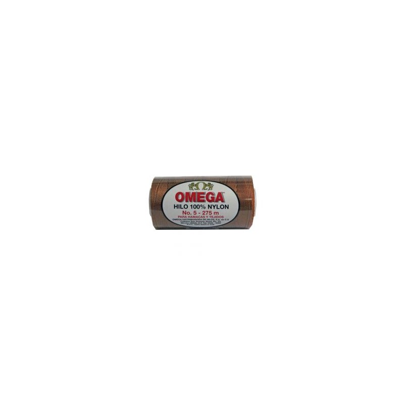 Hilo Nylon #5 color Café Claro Paquete de 6 pzs