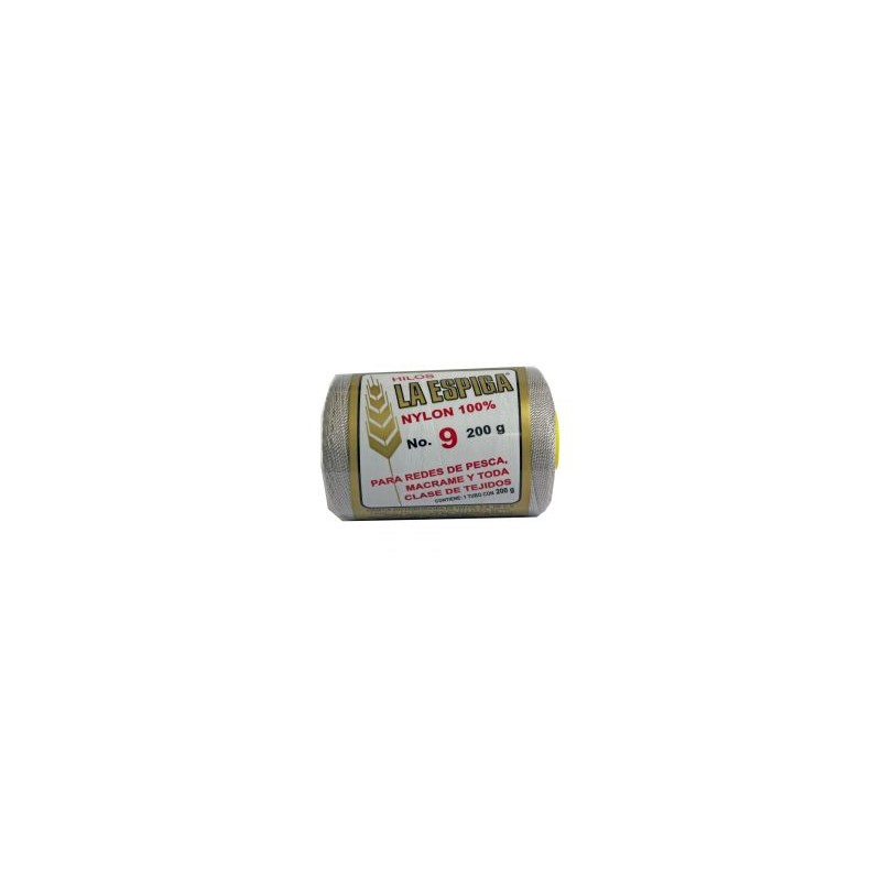 Hilo Nylon #9 color Gris Paquete de 4 pzs