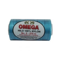 Hilo Nylon #5 color Azul Turquesa Paquete de 6 pzs
