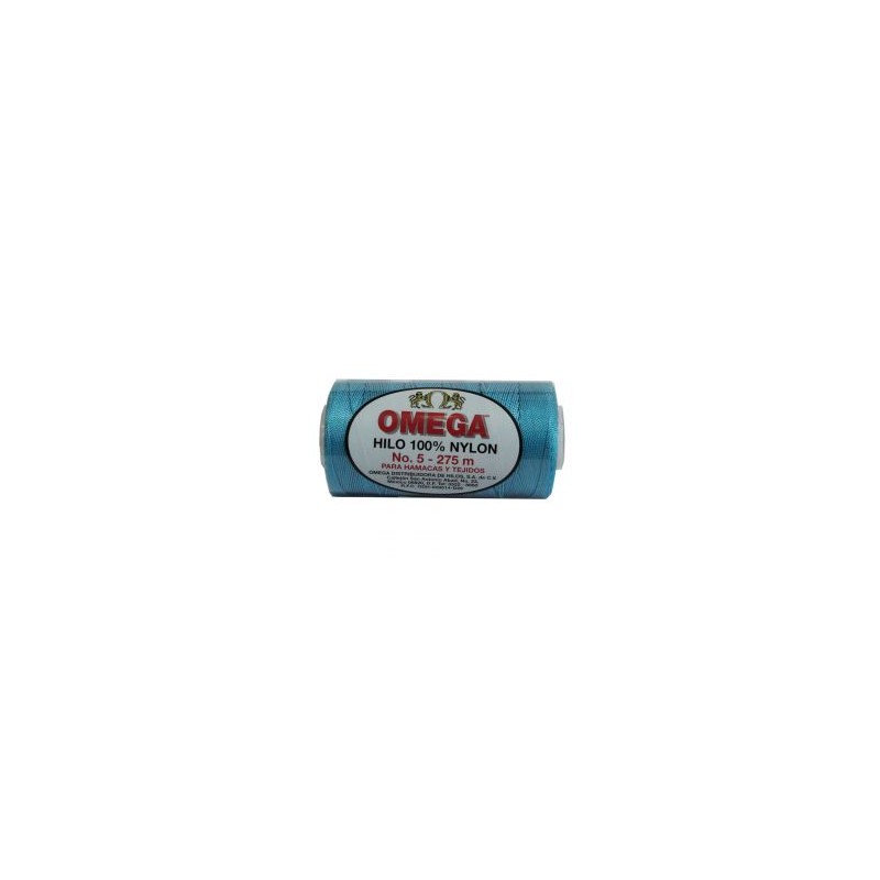 Hilo Nylon #5 color Azul Turquesa Paquete de 6 pzs