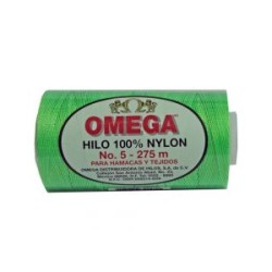 Hilo Nylon #5 color Verde Fosforecente Paquete de 6 pzs