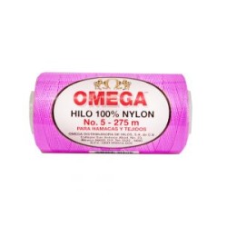 Hilo Nylon #5 color Rosa Flourecente Paquete de 6 pzs