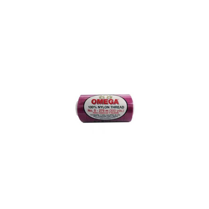 Hilo Nylon #5 color Fiusha Paquete de 6 pzs