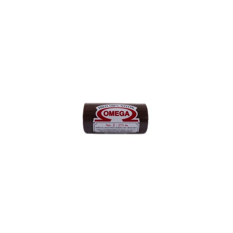 Hilo Nylon #2 color Café Obscuro Paq. con 12 pzs