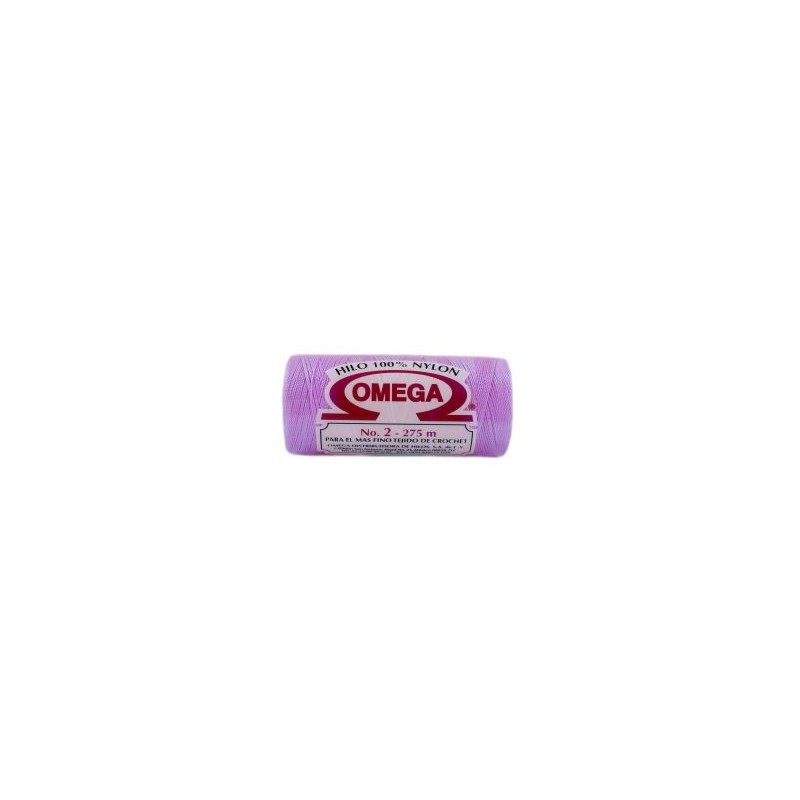 Hilo Nylon #2 color Lila Paq. con 12 pzs